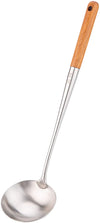 Soup Ladle, 17inches Ladle for wok, 304 Stainless Steel wok spatula.