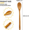 Long Handle Wooden Mixing Spoon, 16.5 inch Long Wooden Spoon Wood Soup Spoons for Cooking and Stirring