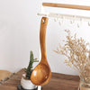 Wooden Ladle. Long Handle Ladle Utensils for Soup.Handmade for Kitchen Cookware (Ladle)