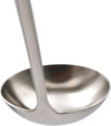 Wok Soup Ladle with Long Wooden Handle 304 Stainless Steel Utensils (B-Ladle)