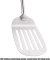 Slotted Turner Metal Spatula, 17inches spatula for wok, 304 Stainless Steel wok spatula. (Slotted Spatula)