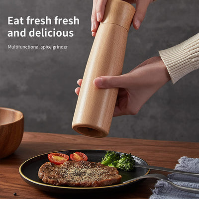 Wooden Salt and Pepper Grinder, Grinder Mill with Adjustable Stainless Steel Rotor