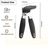 Manual Can Opener / Bottle Opener, Handheld Comfortable Grip, Stainless Steel Blades Smooth Edge with Easy-To-Turn Knob