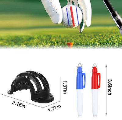 Golf Towel with Clip and Golf Club Brush Retractable Groove Cleaner, Men's Golf Accessory with Mark Golf Ball Stencil