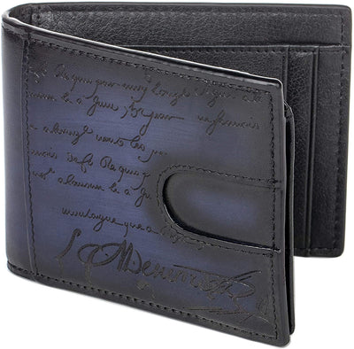 Leather Bifold Wallets For Men, Purely Hand Made Wipe Colour Clutch Wallet