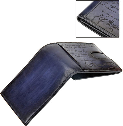 Leather Bifold Wallets For Men, Purely Hand Made Wipe Colour Clutch Wallet