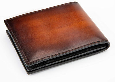 Leather Bifold Wallets For Men, Purely Hand Made Wipe Colour Clutch Wallet