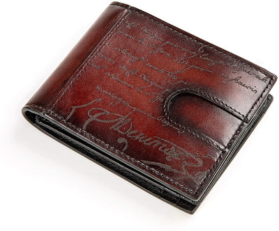 Leather Bifold Wallets For Men, Purely Hand Made Wipe Colour Clutch Wallet