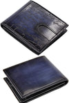 Leather Bifold Wallets For Men, Purely Hand Made Wipe Colour Clutch Wallet